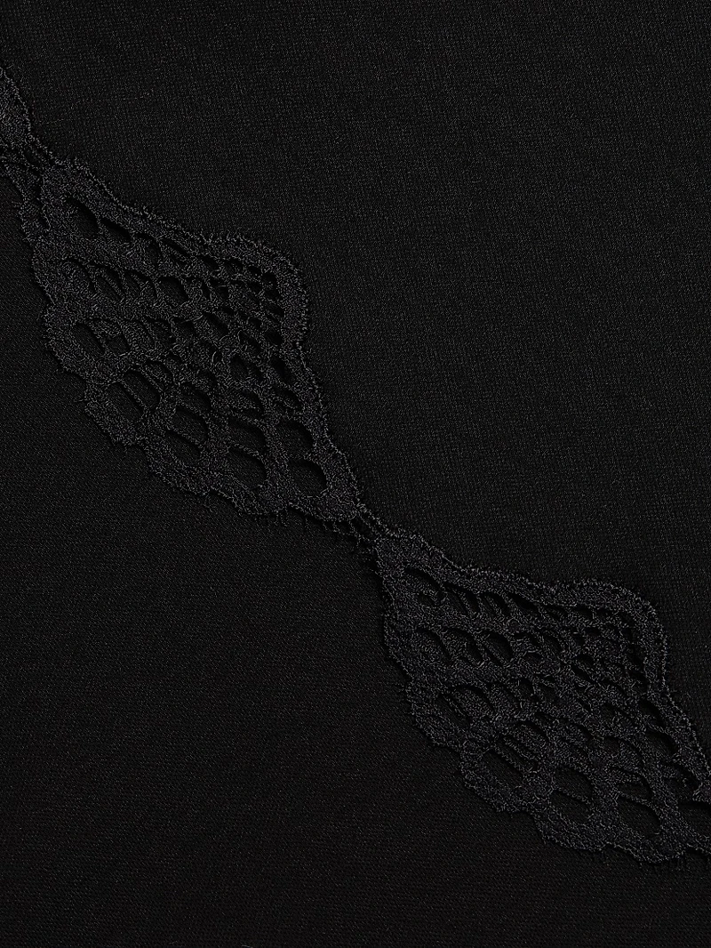 Bliss Serenity Lace-Trimmed Cotton Jersey Pajamas