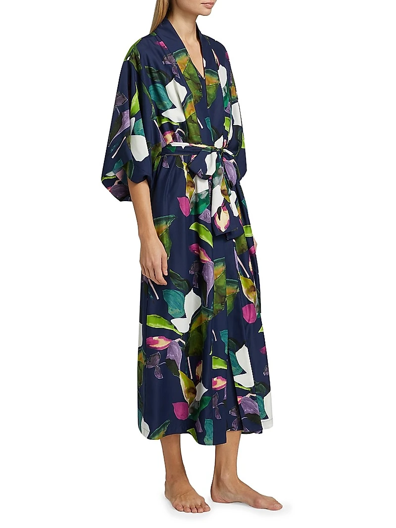 Daido Floral Kimono-Inspired Robe