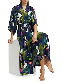 Daido Floral Kimono-Inspired Robe