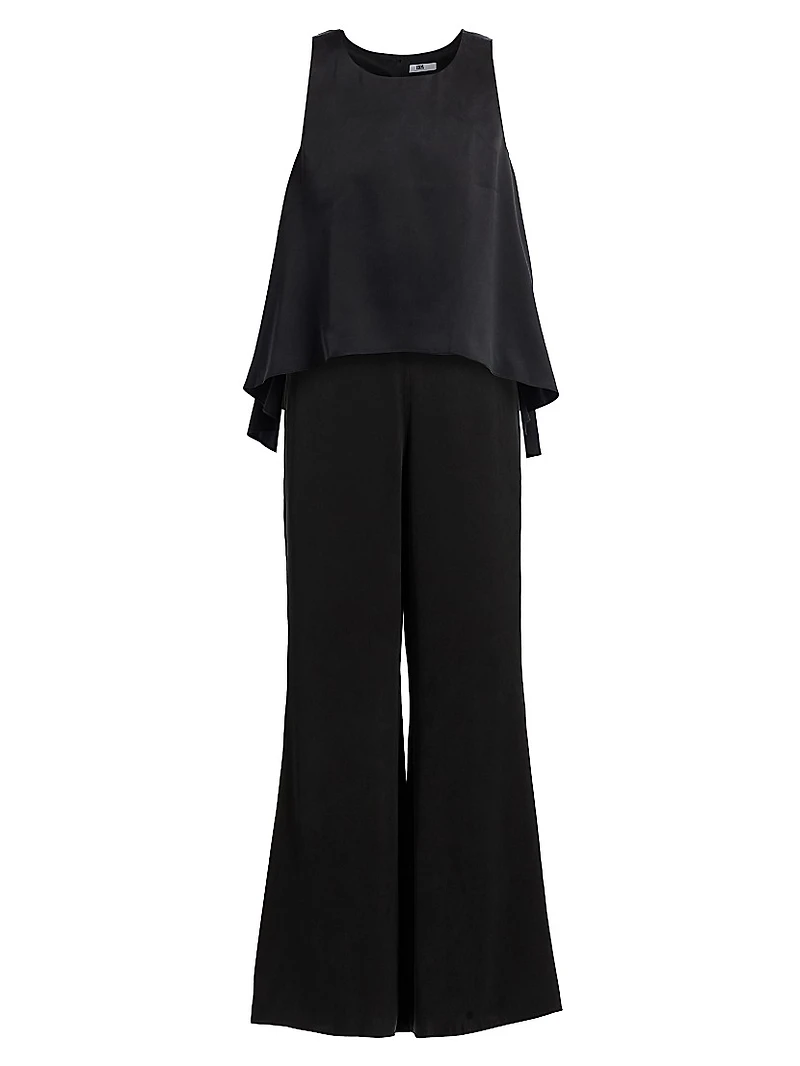 Back Slit Silk Set