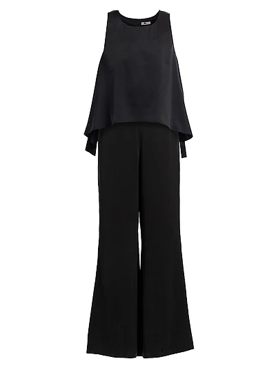 Back Slit Silk Set