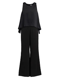 Back Slit Silk Set