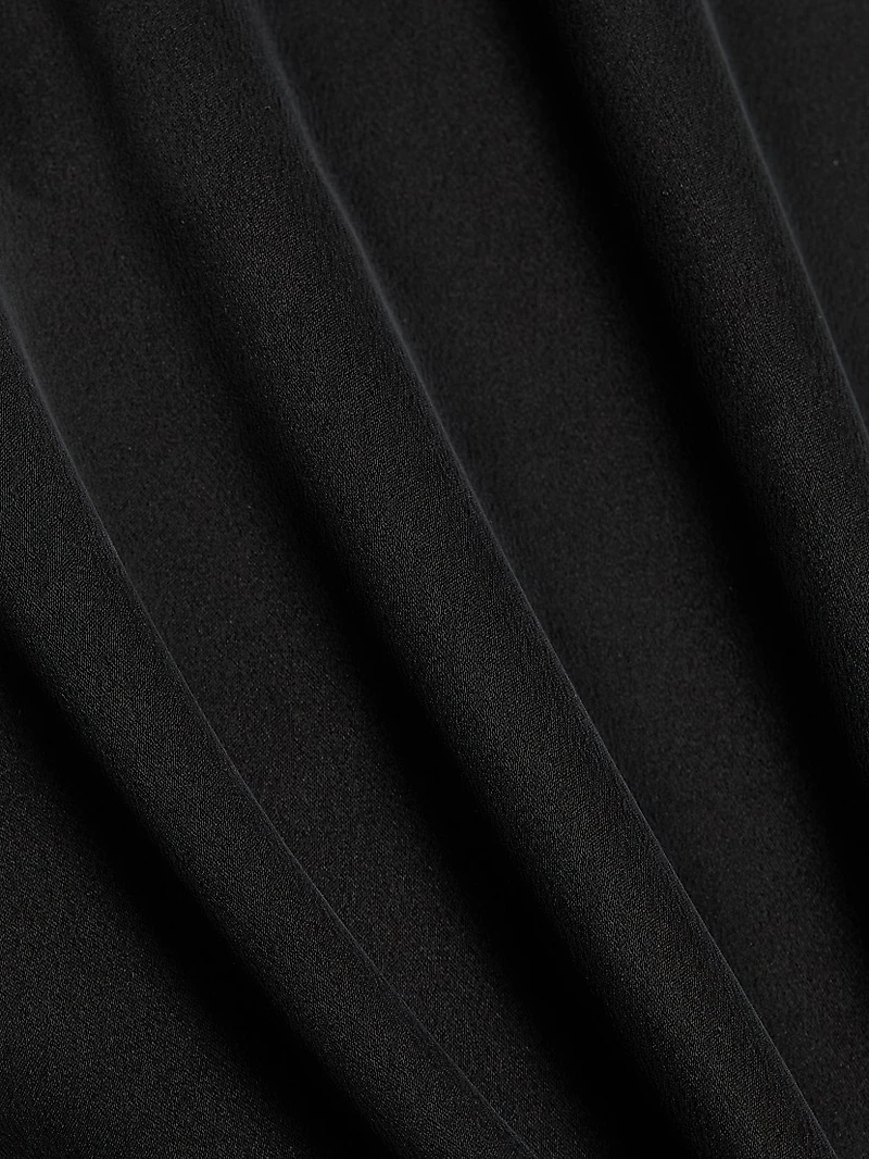 Back Slit Silk Set