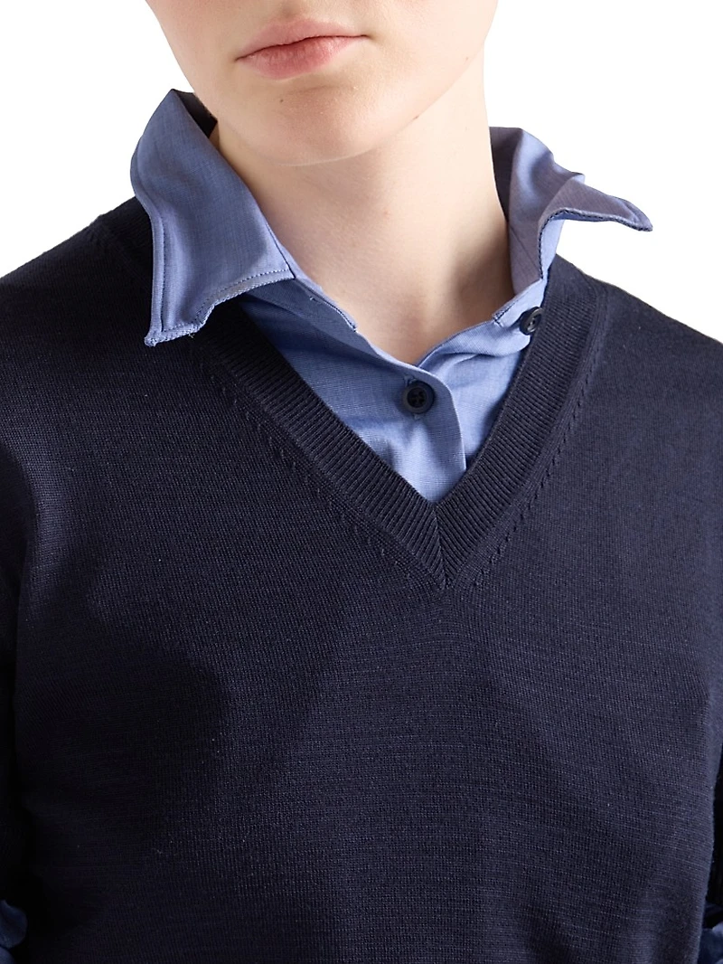 V-Neck Wool Sweater