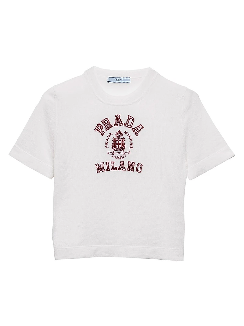 Cashmere Intarsia T-Shirt