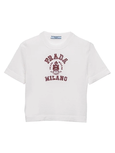 Cashmere Intarsia T-Shirt