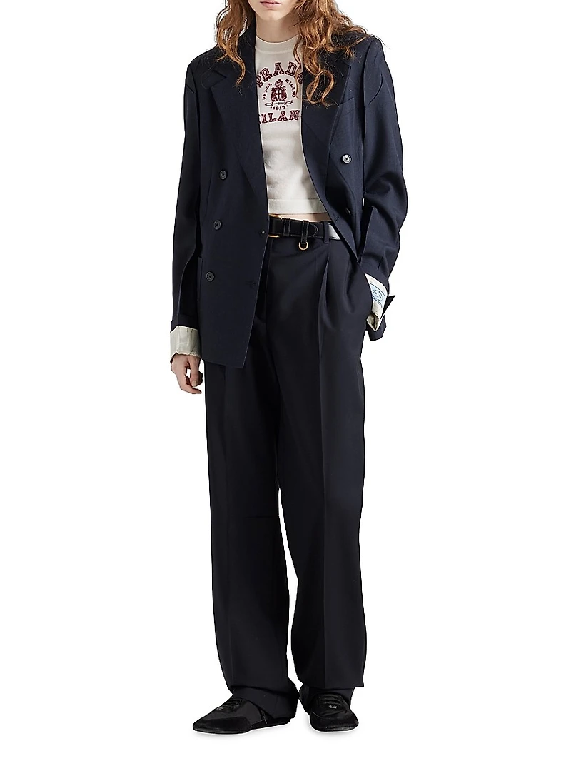 Cashmere Intarsia T-Shirt