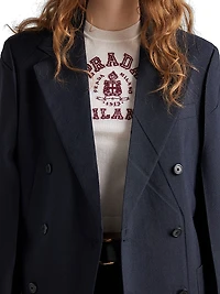 Cashmere Intarsia T-Shirt