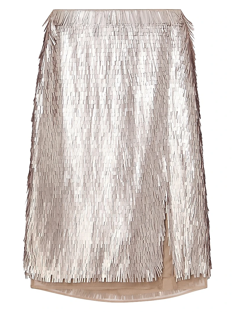 Embellished Fringe Skirt