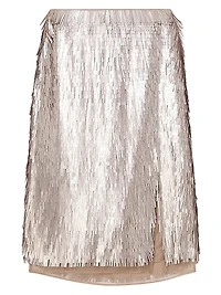 Embellished Fringe Skirt