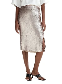 Embellished Fringe Skirt