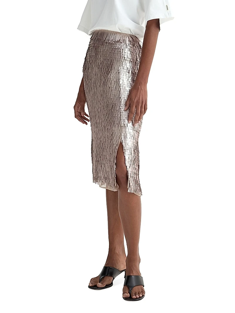 Embellished Fringe Skirt