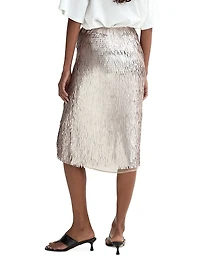 Embellished Fringe Skirt