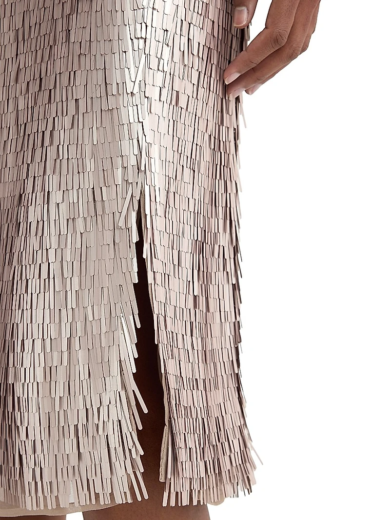 Embellished Fringe Skirt