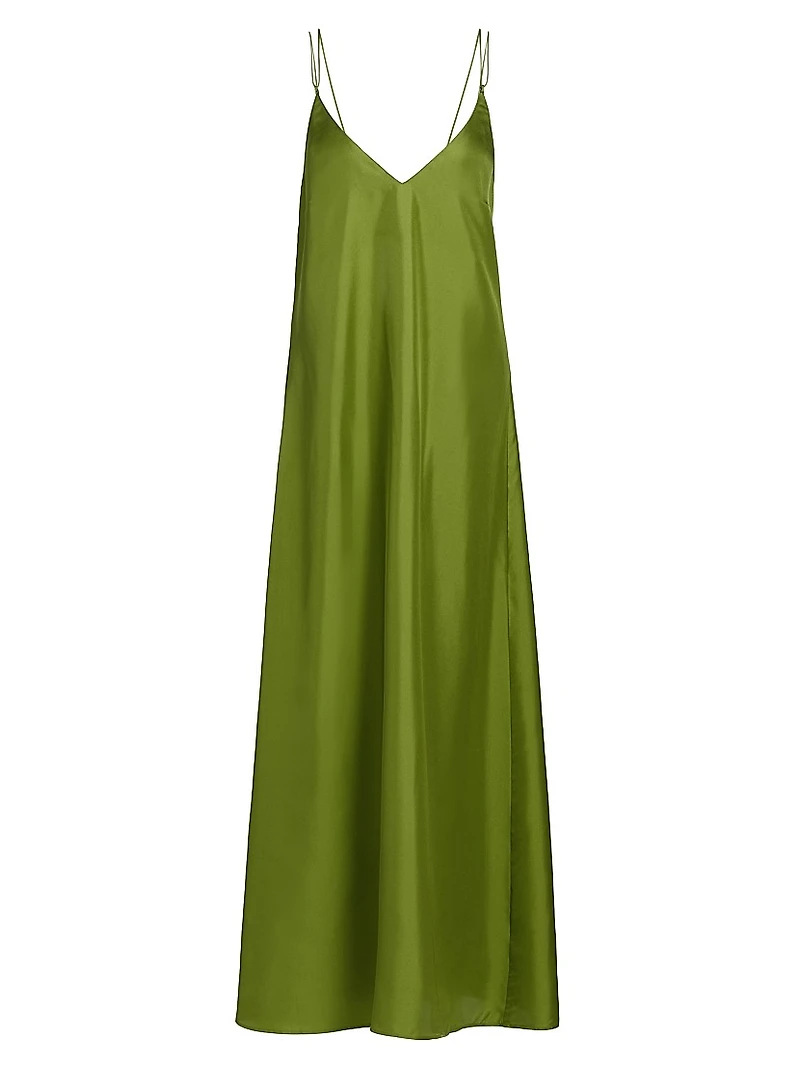 Silk Slip Maxi Dress