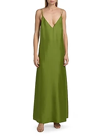Silk Slip Maxi Dress