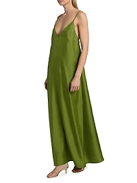 Silk Slip Maxi Dress
