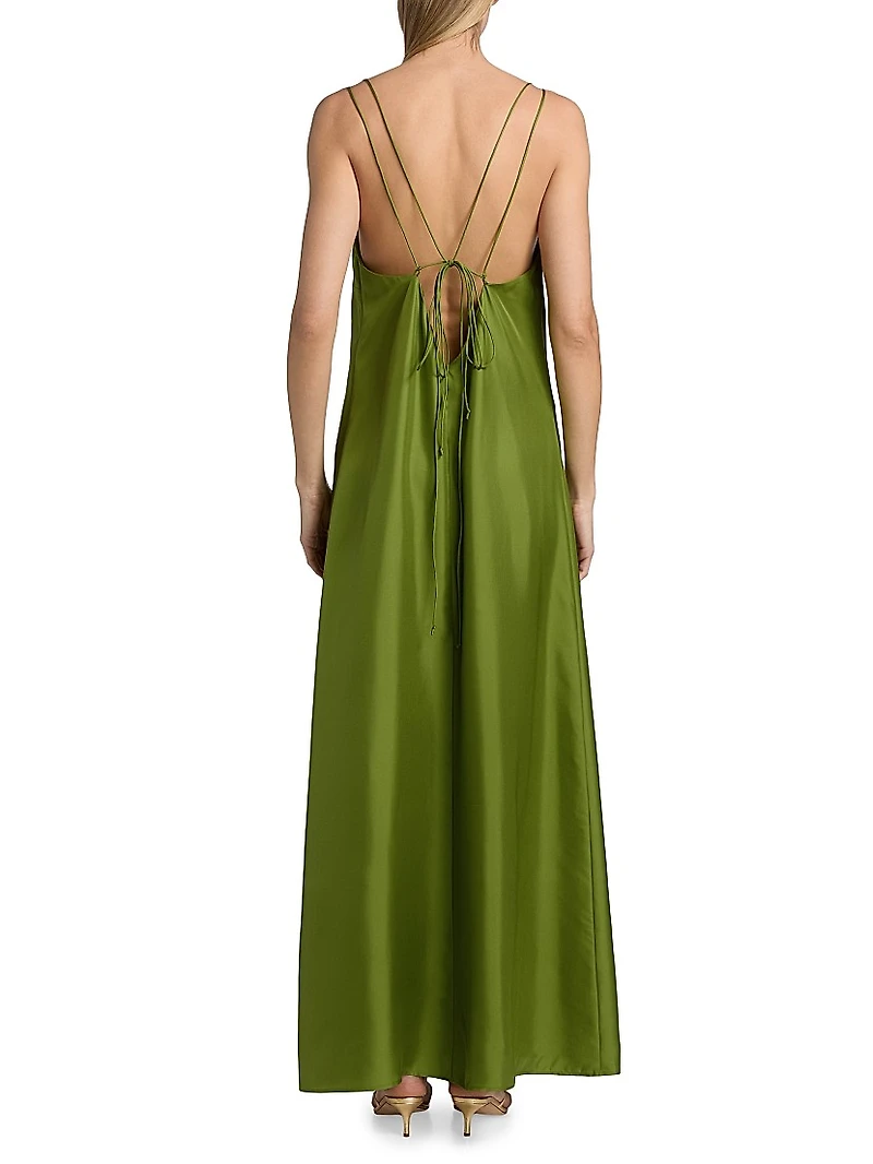 Silk Slip Maxi Dress