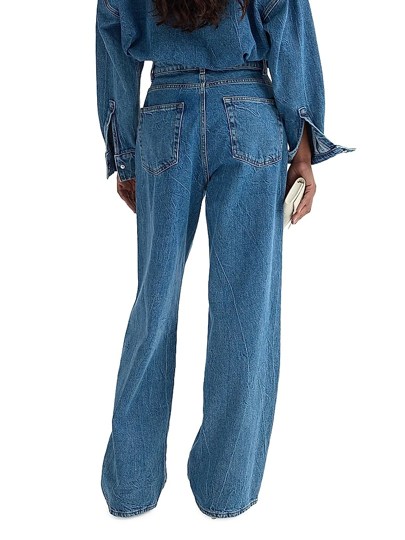 Baggy Wide-Leg Low-Rise Jeans
