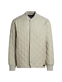 Focus Liner Quilted Cotton-Blend Bomber Jacket
