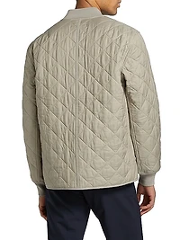 Focus Liner Quilted Cotton-Blend Bomber Jacket