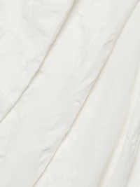 Textured Cotton Asymmetrical Minidress