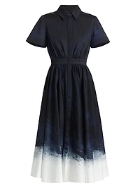 Brushed Canvas Cotton Shirtdress