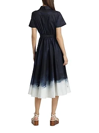 Brushed Canvas Cotton Shirtdress