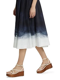 Brushed Canvas Cotton Shirtdress