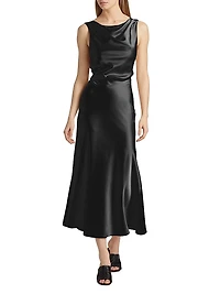 Aubrie Satin Cowl Cocktail Dress