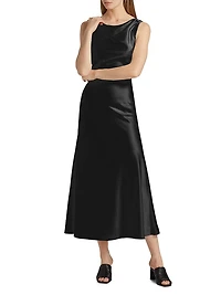 Aubrie Satin Cowl Cocktail Dress