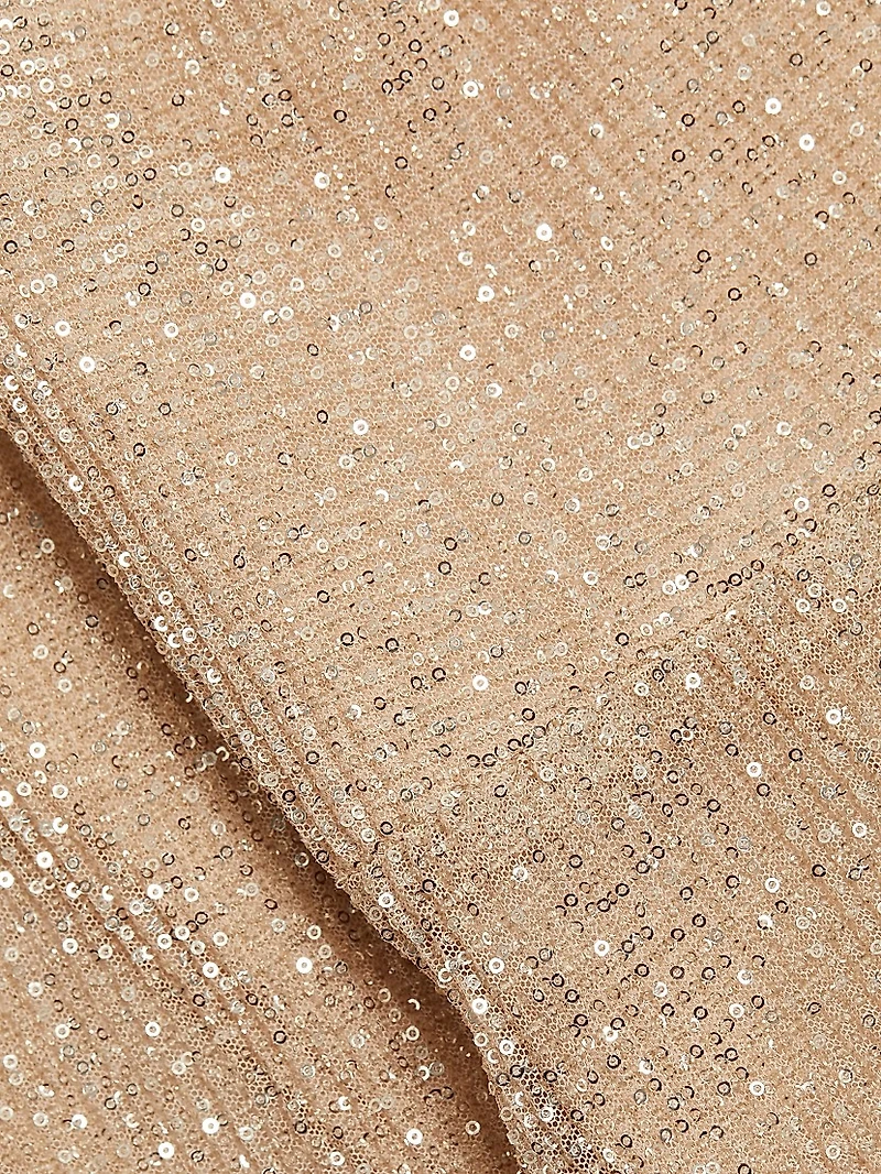 Denise Sequined Halter Cocktail Dress