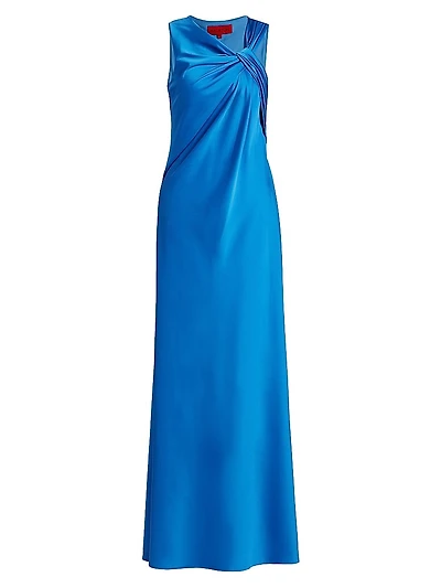 Francine Asymmetric Satin Gown