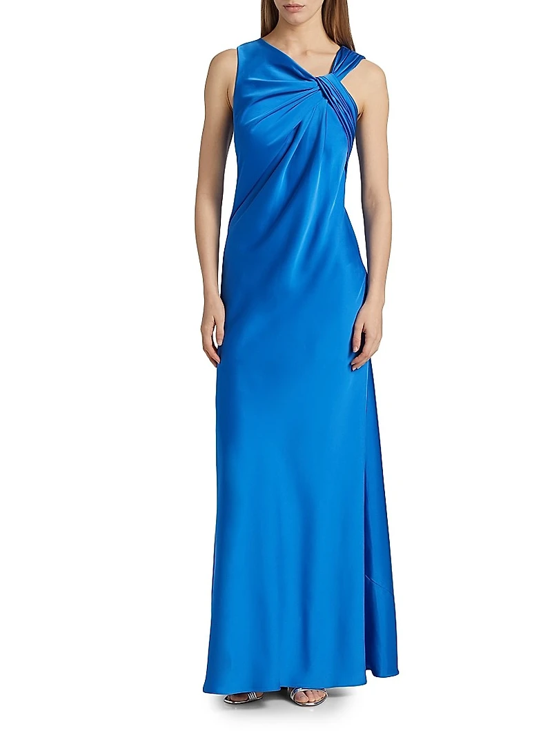 Francine Asymmetric Satin Gown