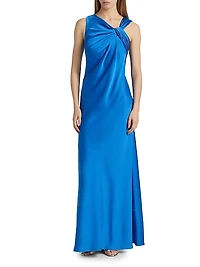Francine Asymmetric Satin Gown