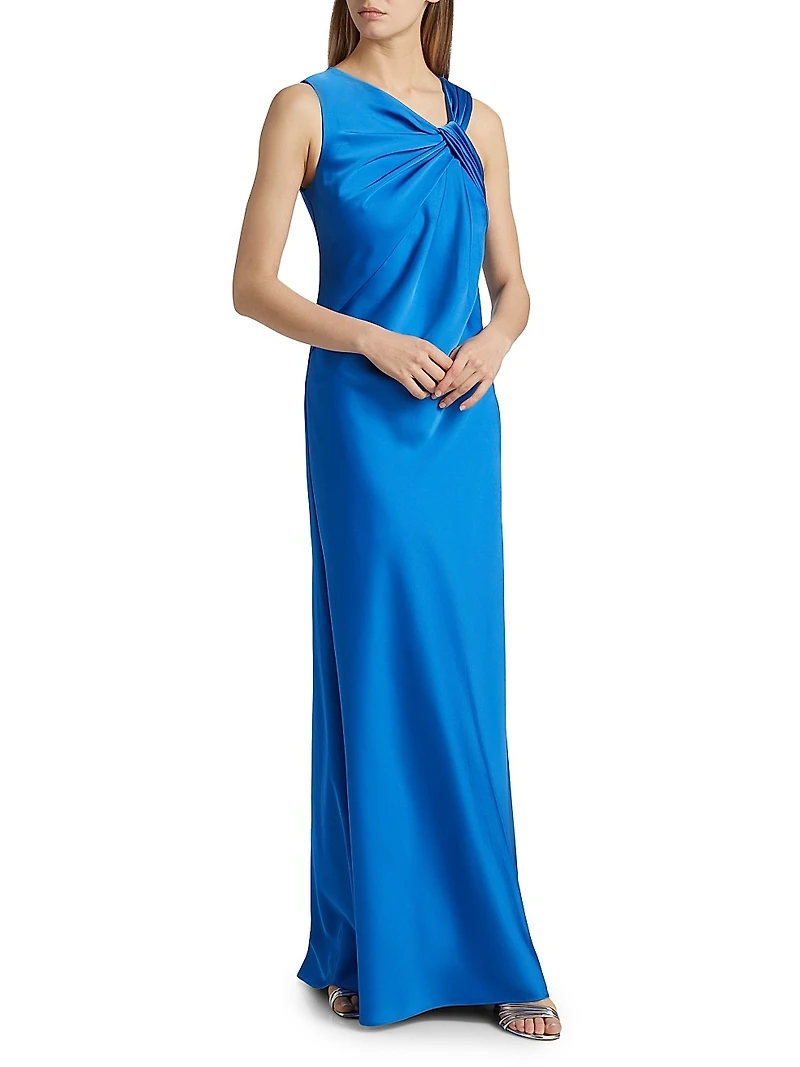 Francine Asymmetric Satin Gown