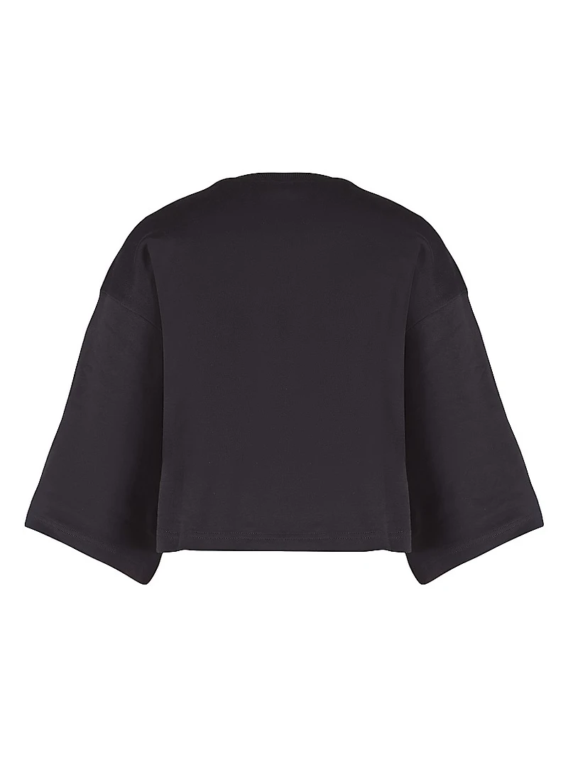 Moth Sequined Crop Top