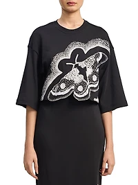 Moth Sequined Crop Top