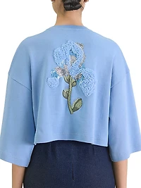 Chandelier Embroidered Cotton T-Shirt