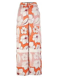 Cargo Pocket Floral Trousers