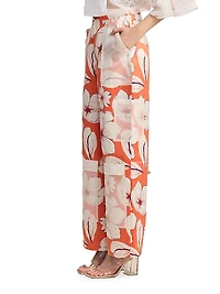 Cargo Pocket Floral Trousers