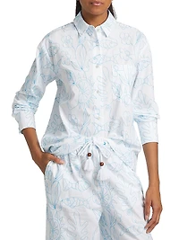 Petra Abstract Linen-Cotton Shirt