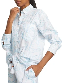 Petra Abstract Linen-Cotton Shirt