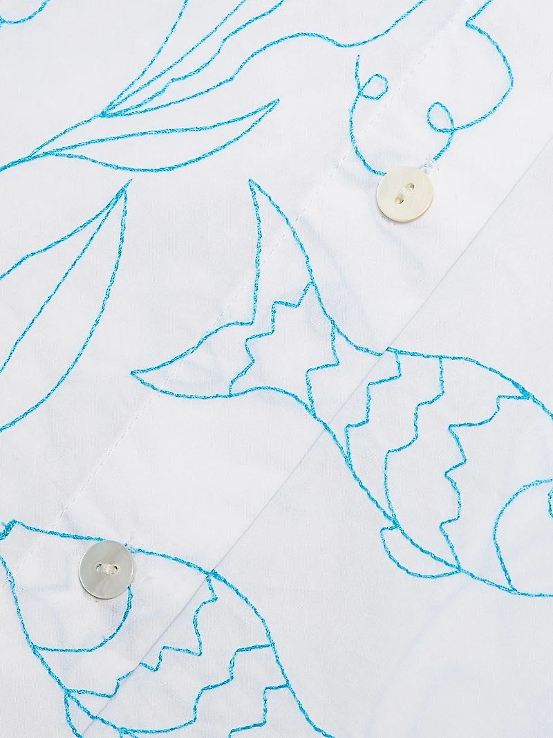 Petra Abstract Linen-Cotton Shirt