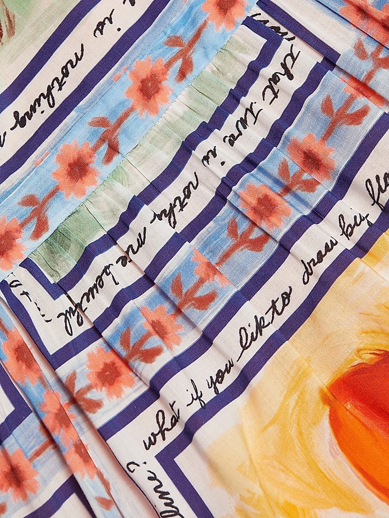 Marcia Printed Cut-Out Maxi Dress