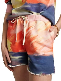 Sunset Print Sweatshorts