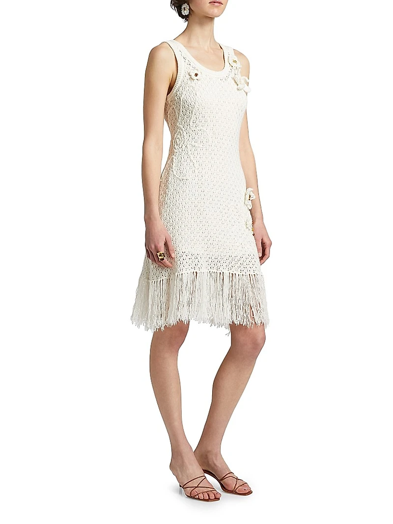 Karla Crocheted Flower Dress