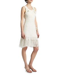 Karla Crocheted Flower Dress