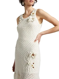 Karla Crocheted Flower Dress