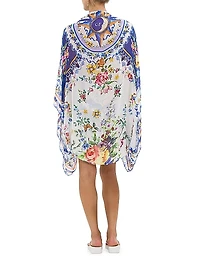 Tiles Darls Floral Silk Shrug